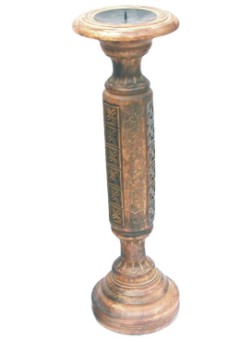 Wooden Candle and Incense Stand